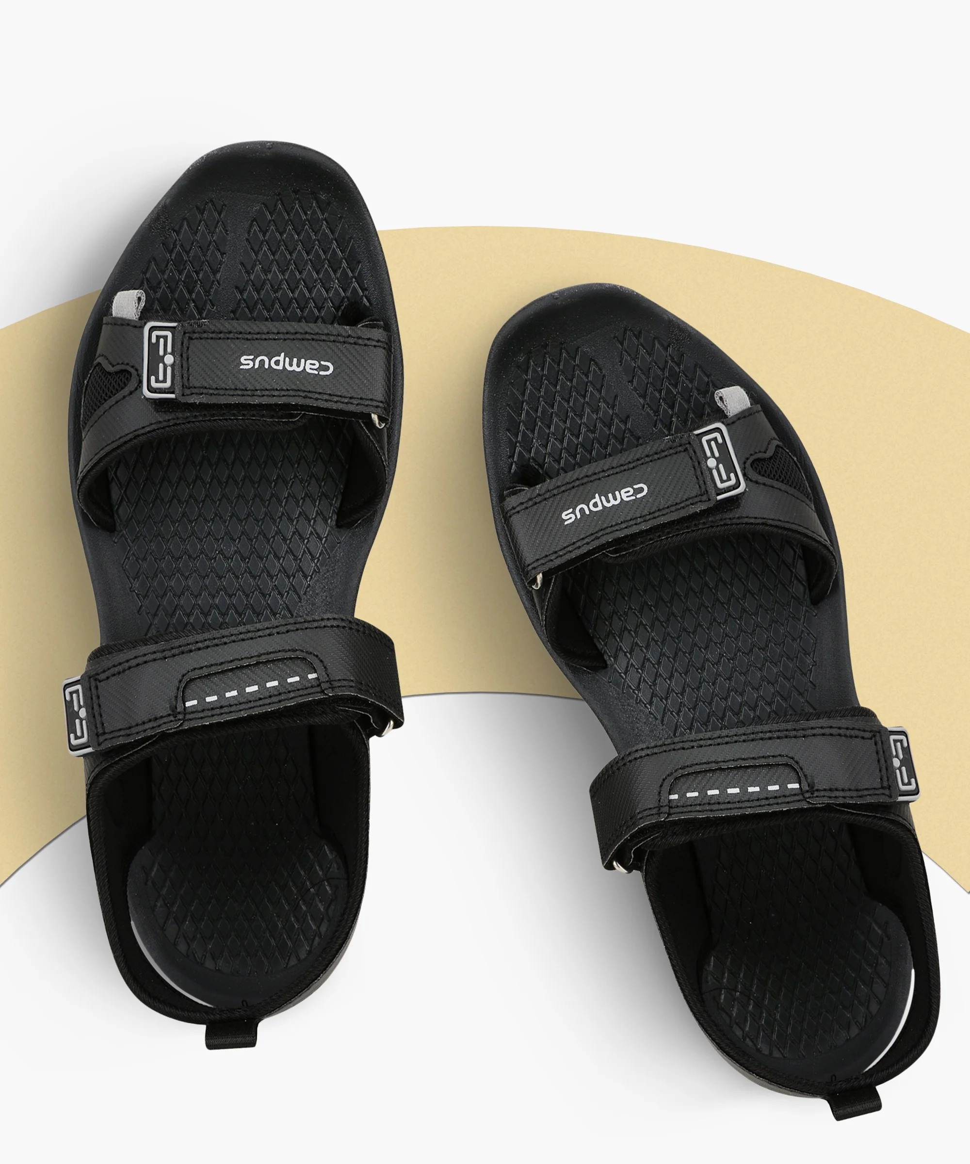 2GC-01 Black Men's Sports Sandals - Image 5