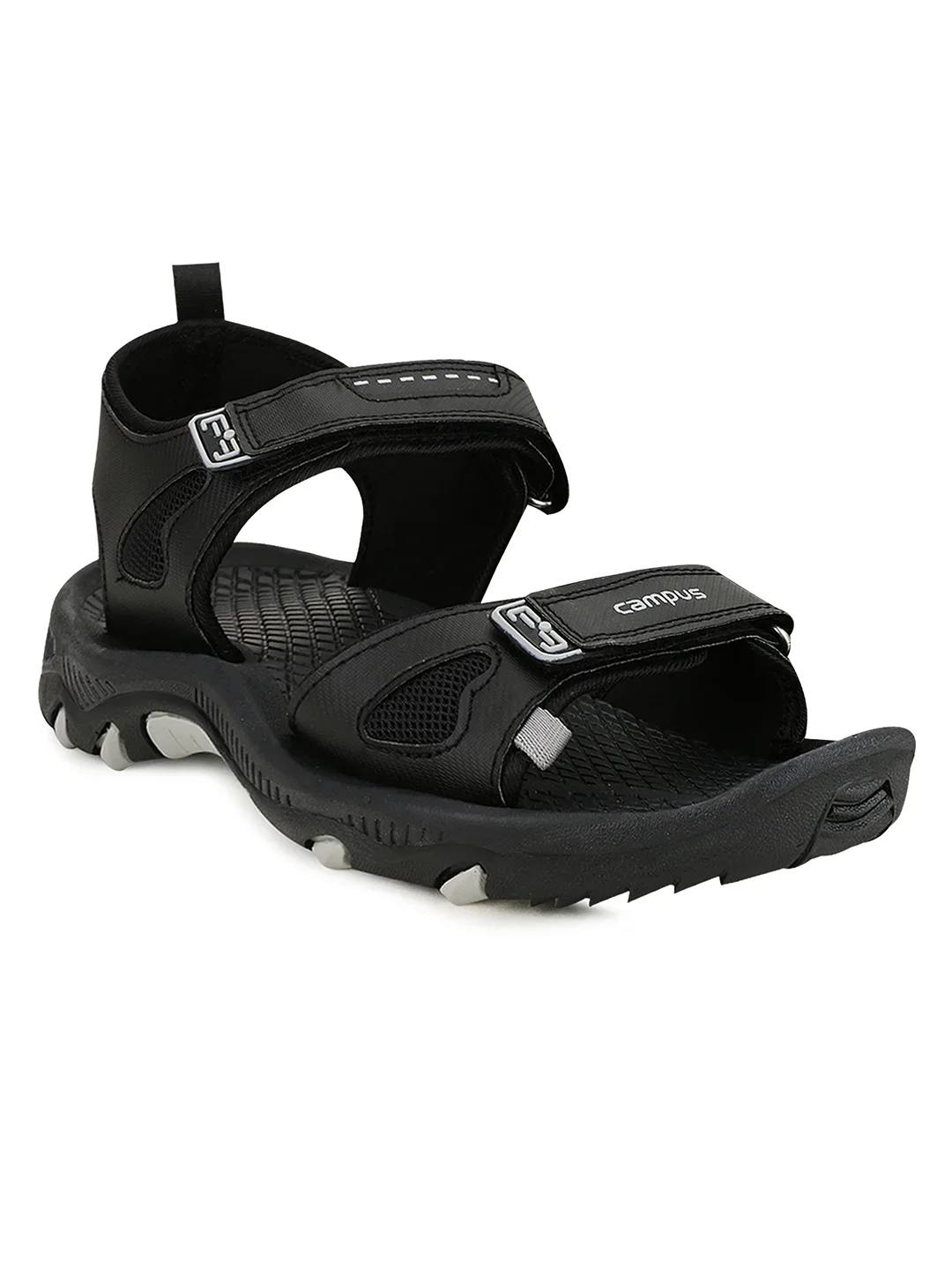 2GC-01A Black Men's Sandals - Image 2