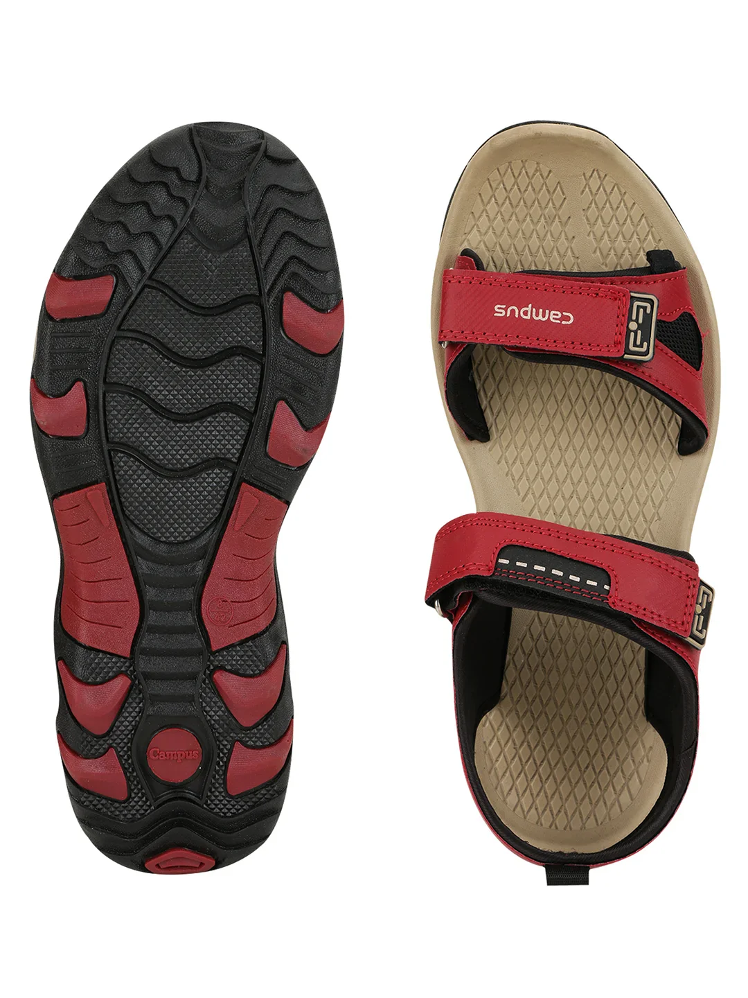 2GC-01A Red Men's Sandals - Image 4