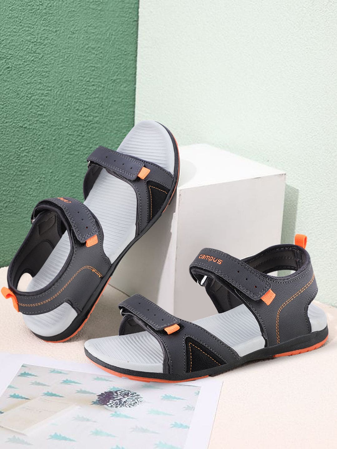 2GC-16 Grey Men's Sports Sandals - Image 5