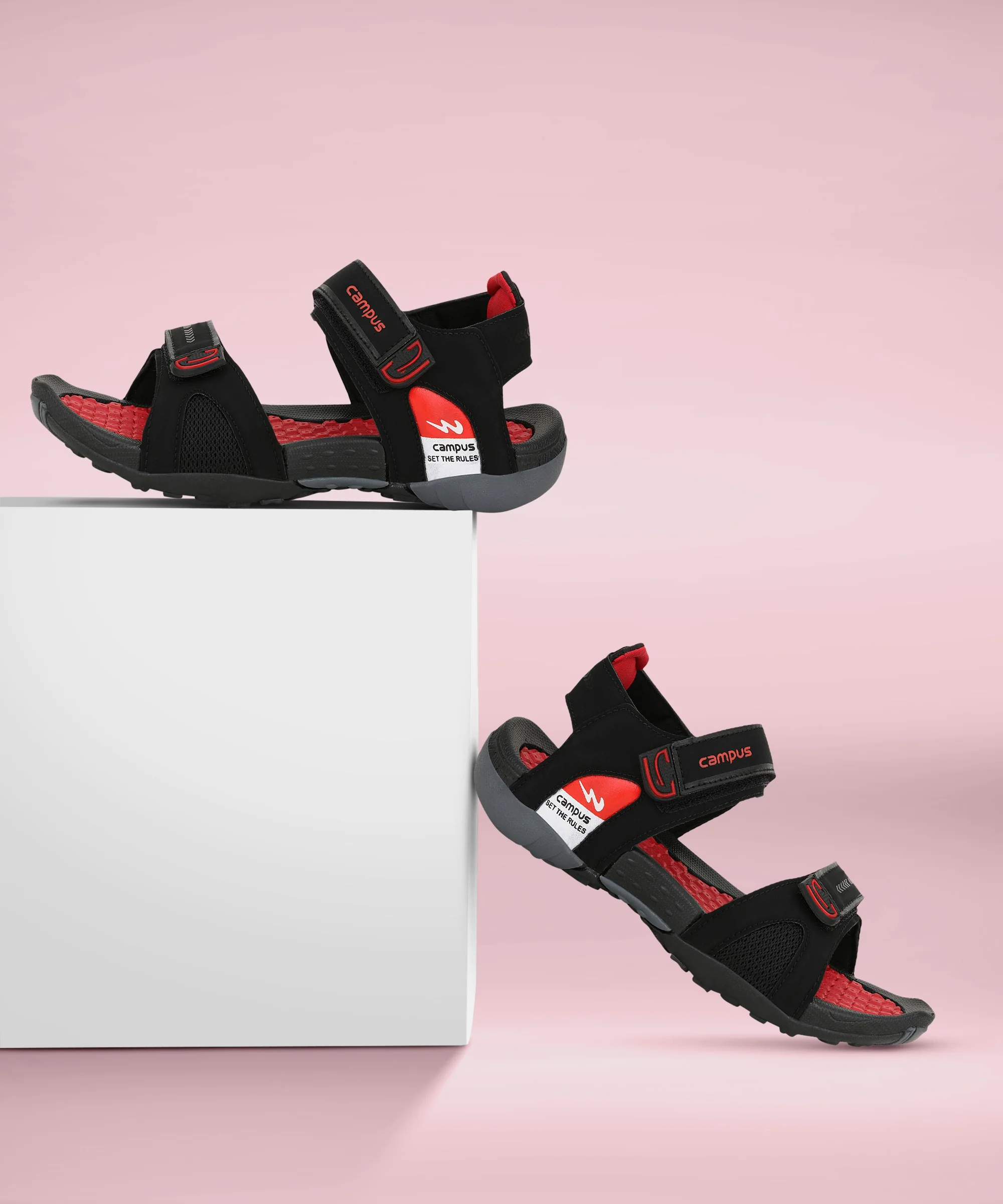 2GC-18 Black Men's Sports Sandals - Image 5