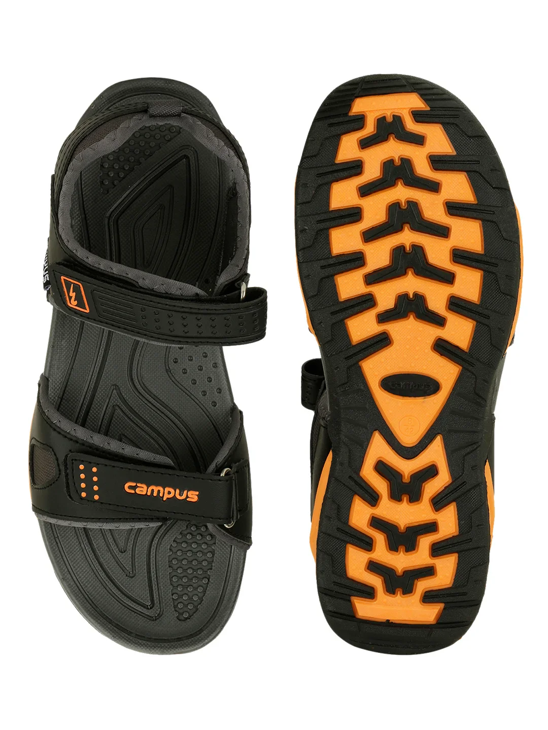 3K-905A Black Men's Sandals - Image 4