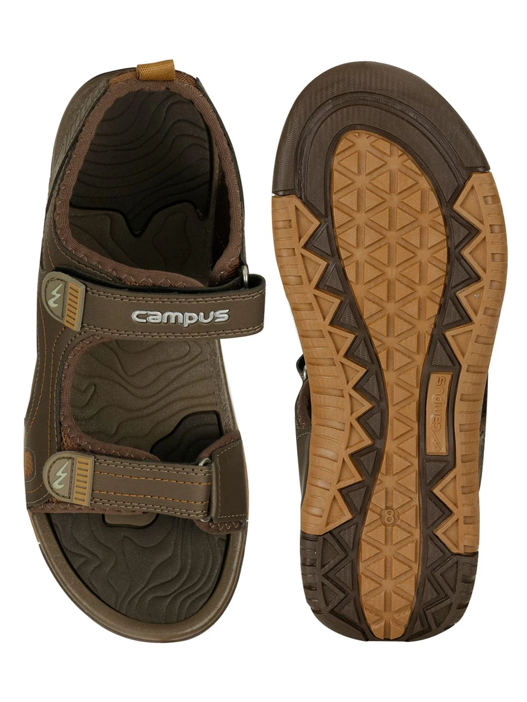 3K-908 Beige Men's Sports Sandals - Image 4