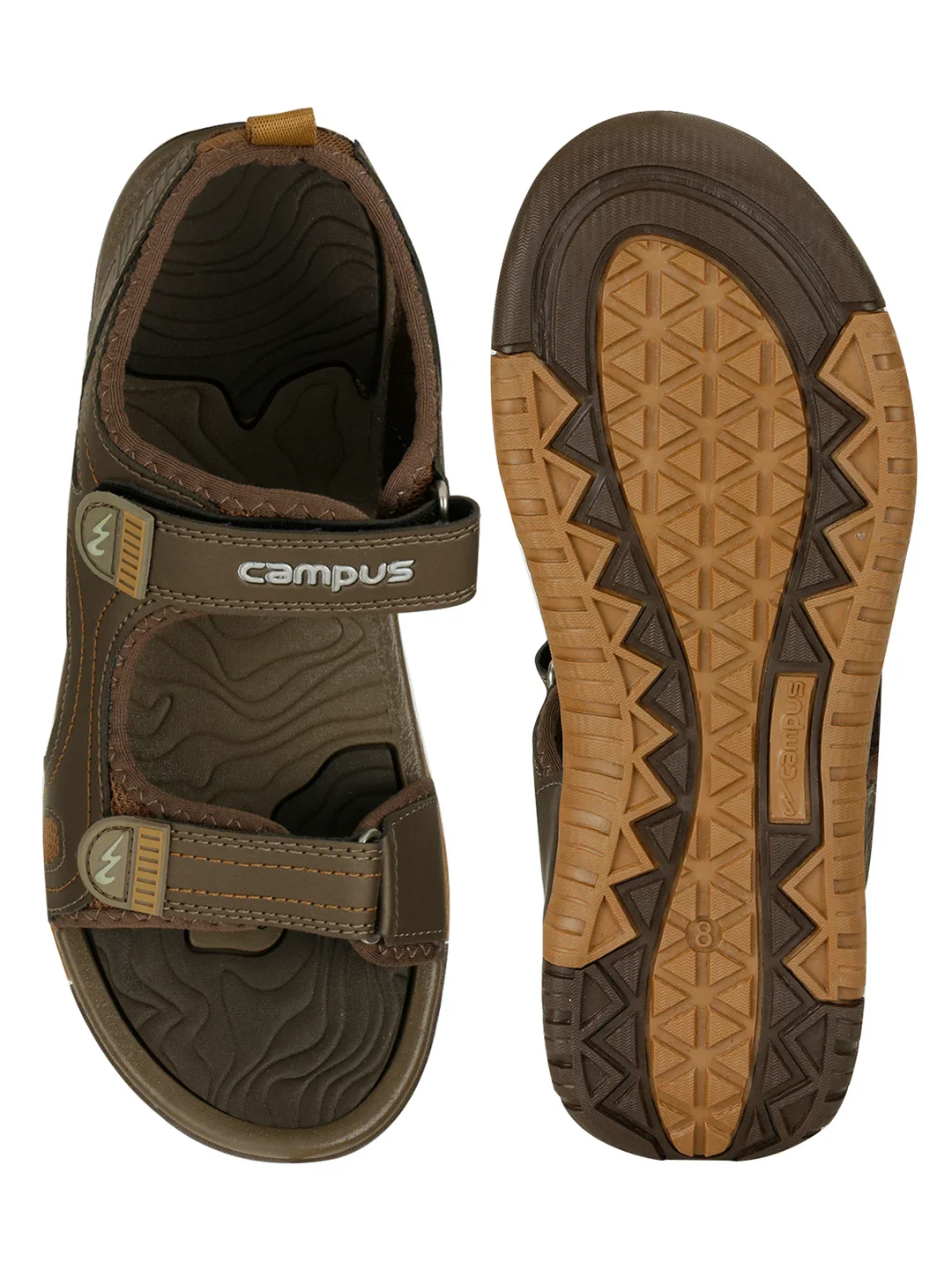 3K-908A Brown Men's Sandals - Image 4