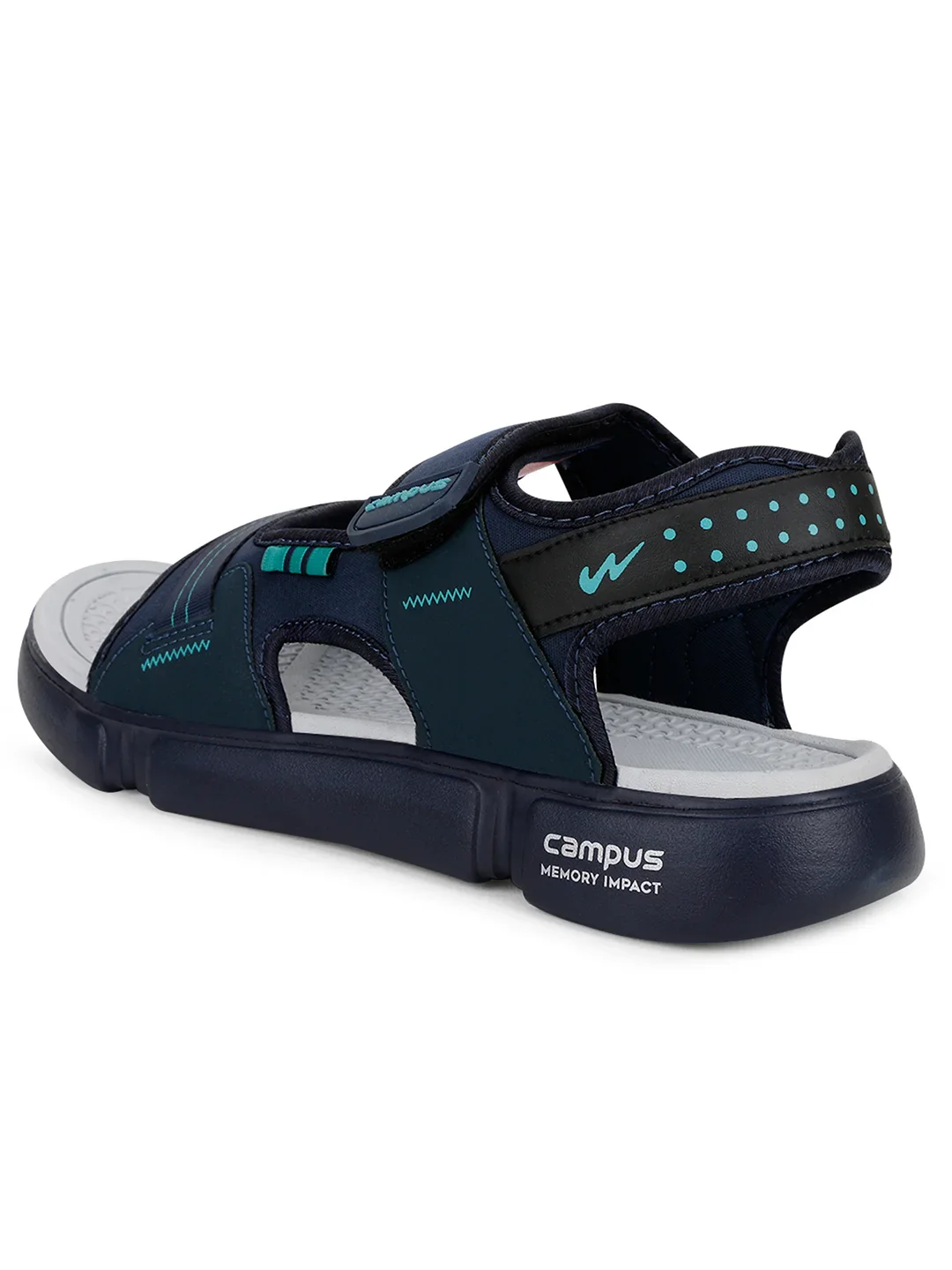 3K-SD-057B Navy Men's Sandals - Image 4