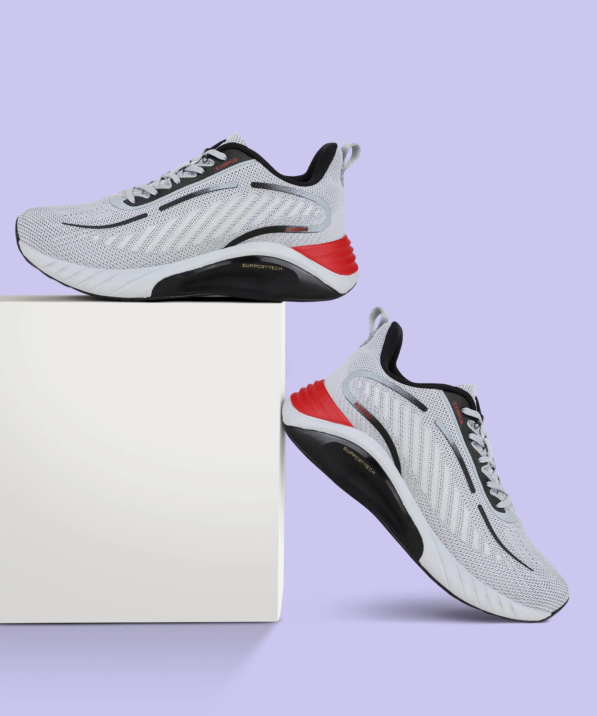 ABACUS Grey Men's Running Shoes - Image 5