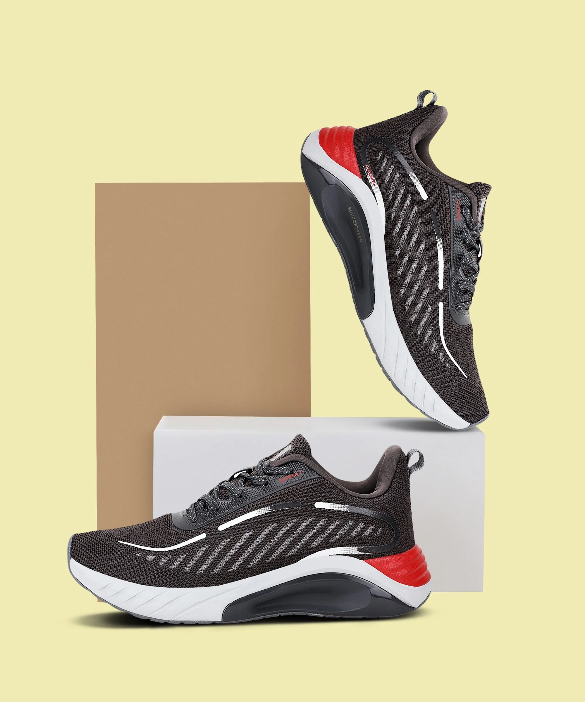 ABACUS Grey Men's Running Shoes - Image 5