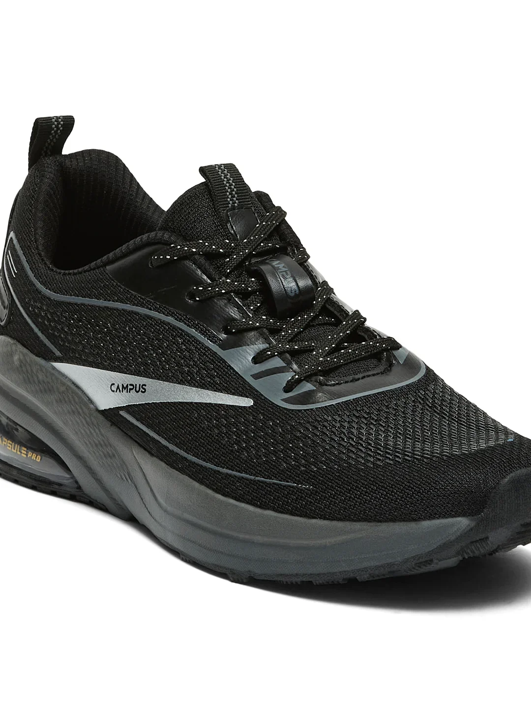 ACETATE Black Men's Running Shoes - Image 7