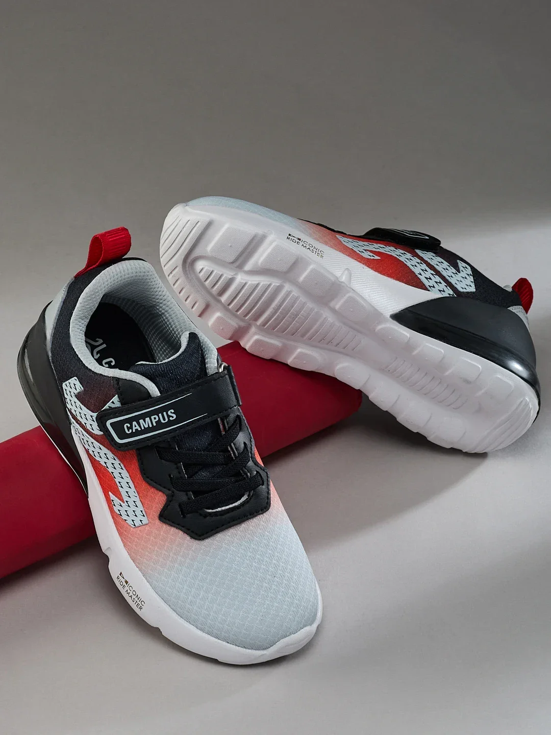 AERIX K Black Kids Running Shoes