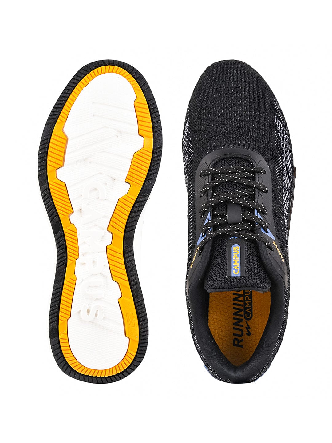 AGAIN Black Men's Running Shoes - Image 4
