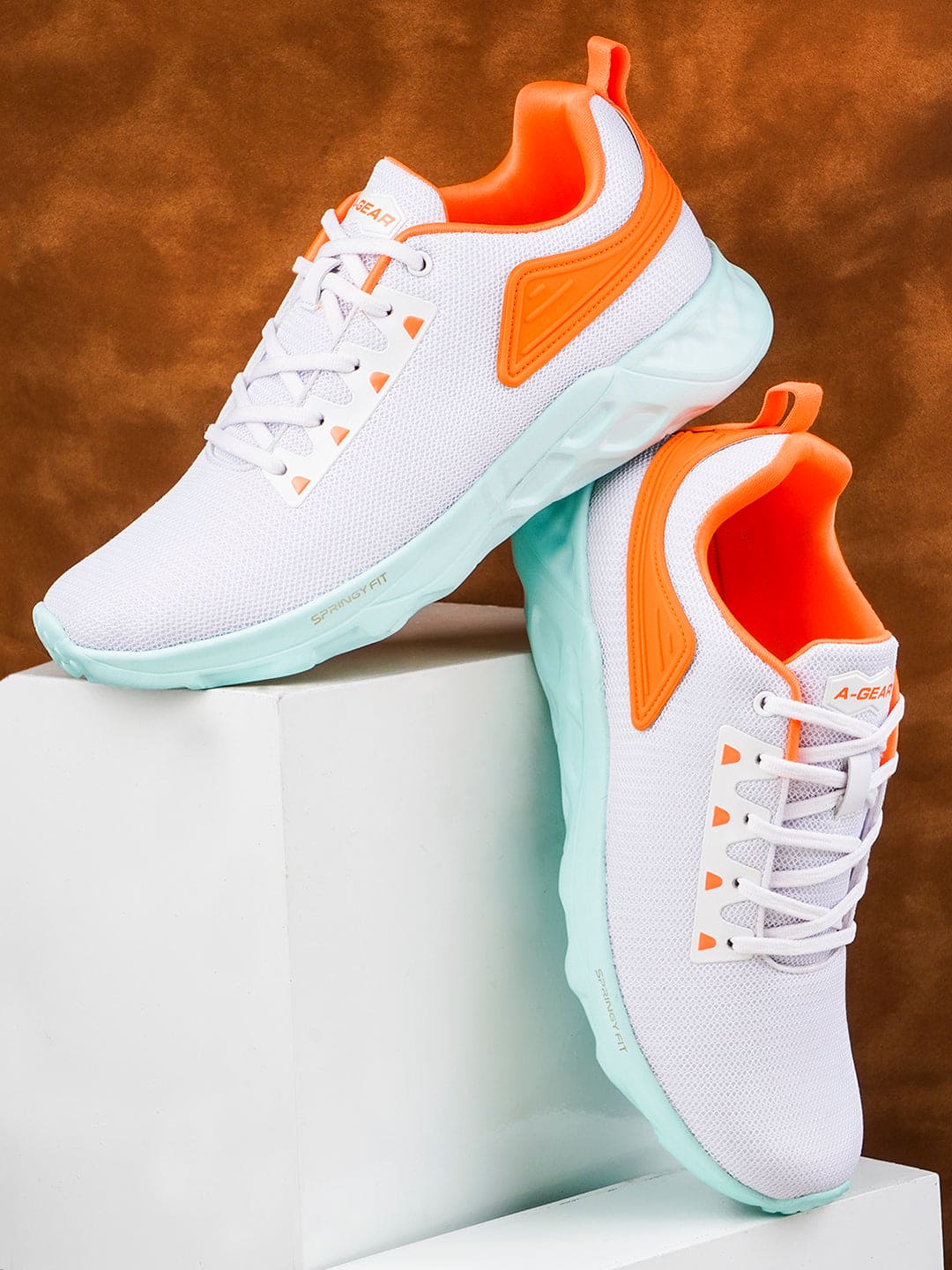 AGR-006 White Men's Sports Shoes - Image 5