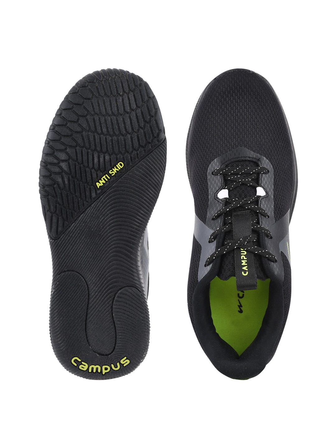 ALGERIA Black Men's Running Shoes - Image 4