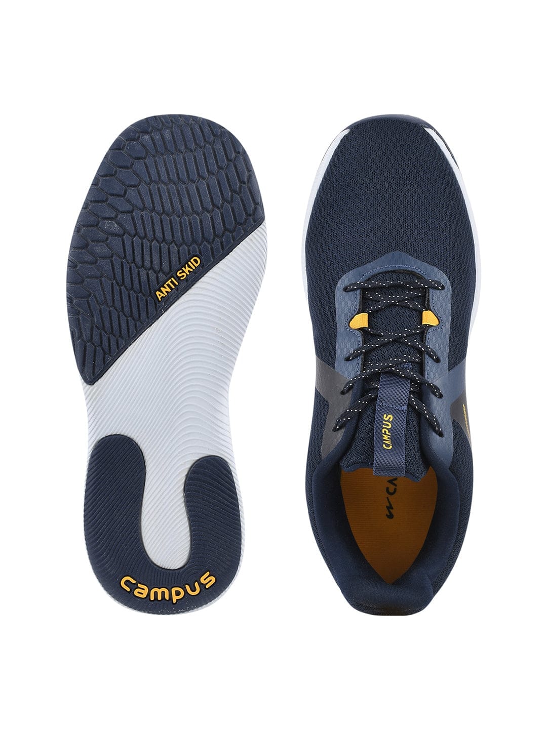 ALGERIA Blue Men's Running Shoes - Image 4