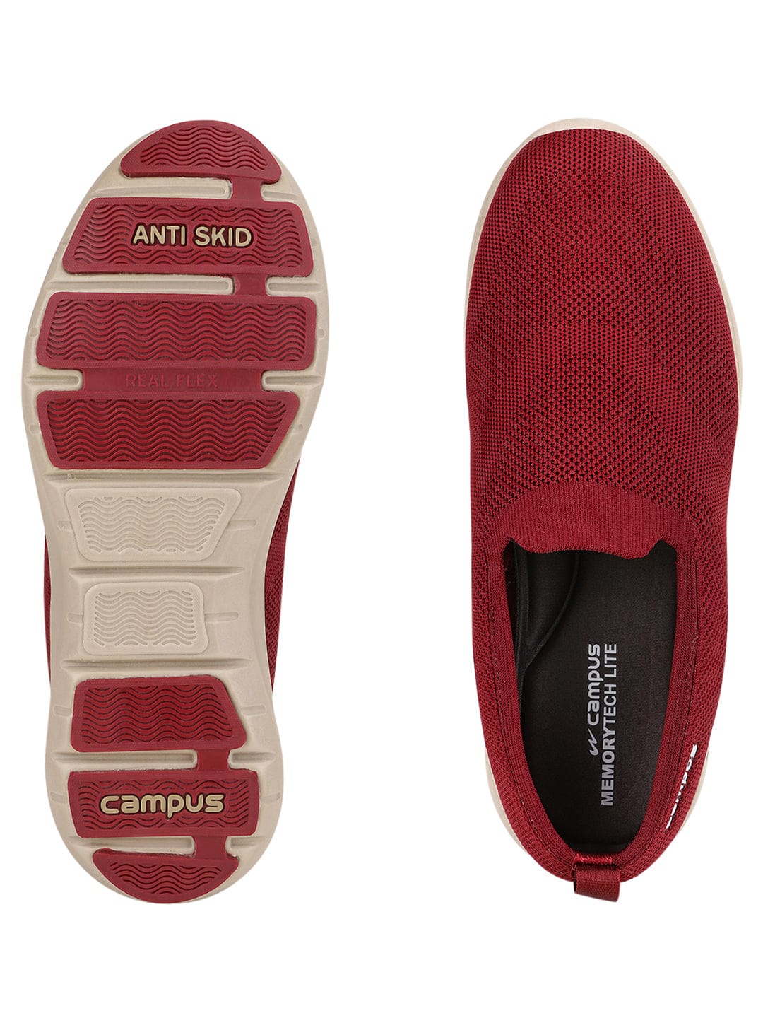 ALLEN Red Men's Walking Shoes - Image 4