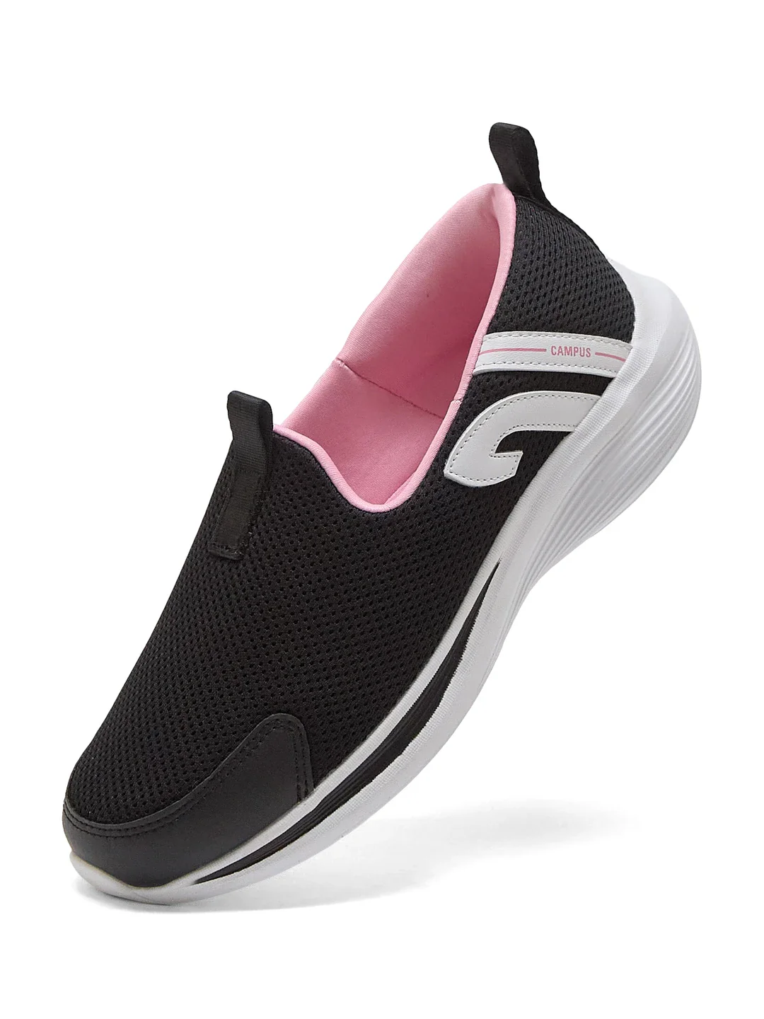 AMBLE Black Women's Walking Shoes - Image 3