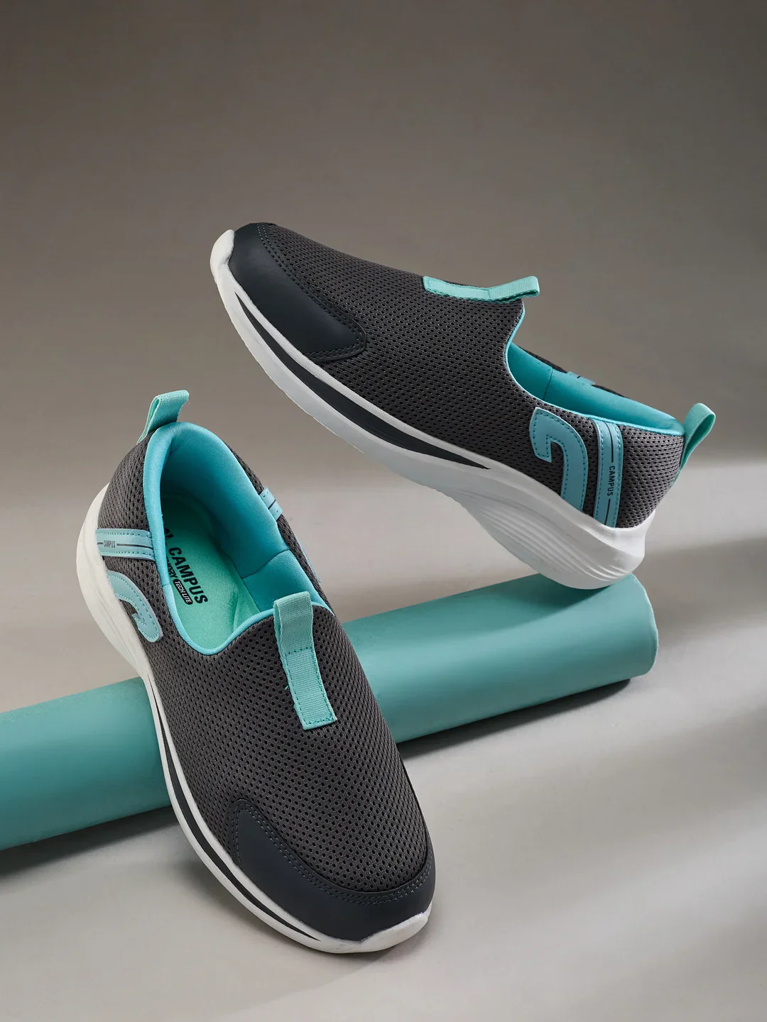 AMBLE Grey Women's Walking Shoes