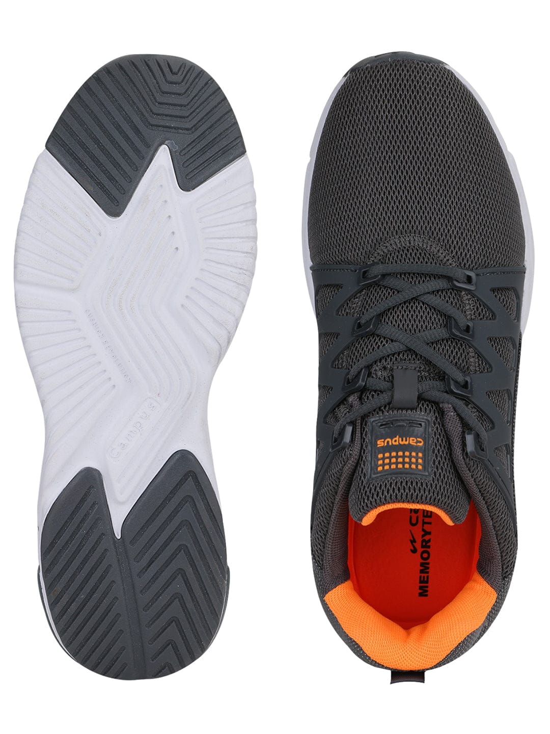 BARLEY Grey Men's Running Shoes - Image 4