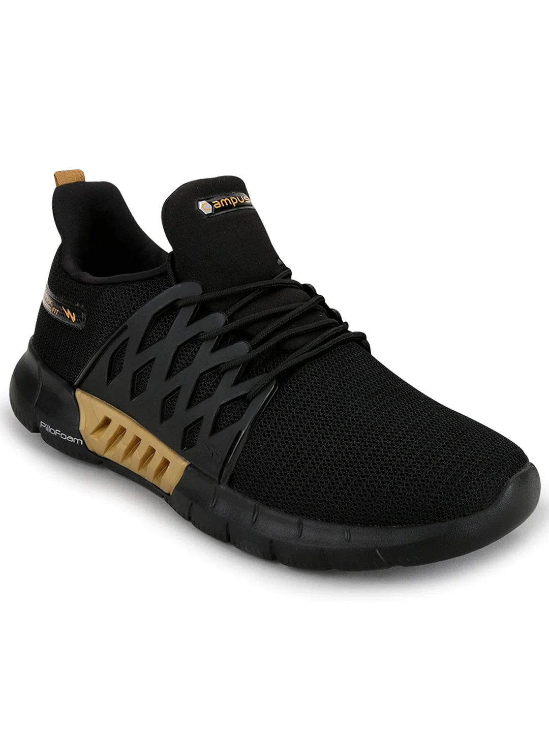BELGIUM PLUS Black Men's Running Shoes - Image 2