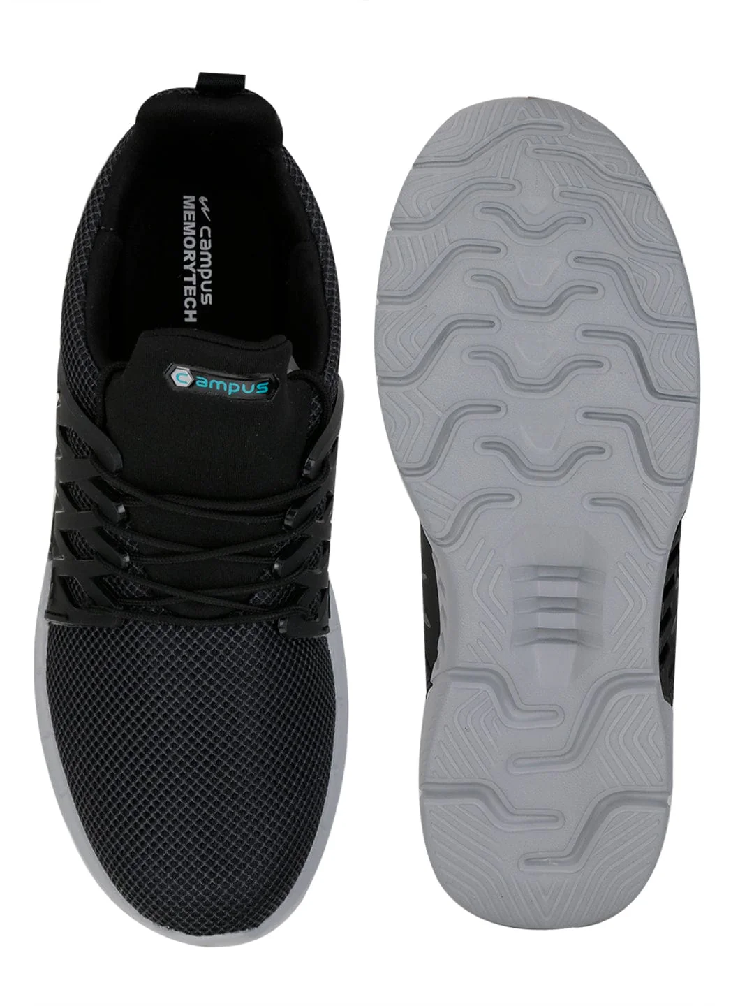 BELGIUM PLUS Black Men's Running Shoes - Image 4