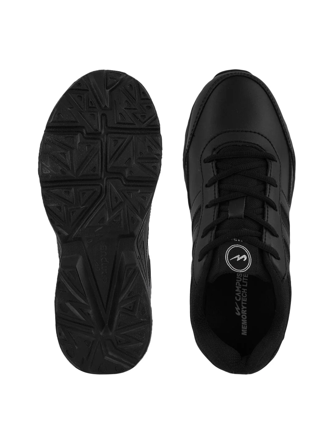 BINGO-151A Black Boys School Shoes - Image 4