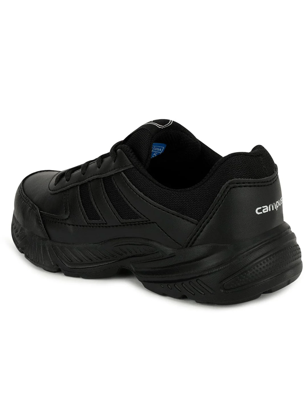 BINGO-151S Black Child School Shoes - Image 3