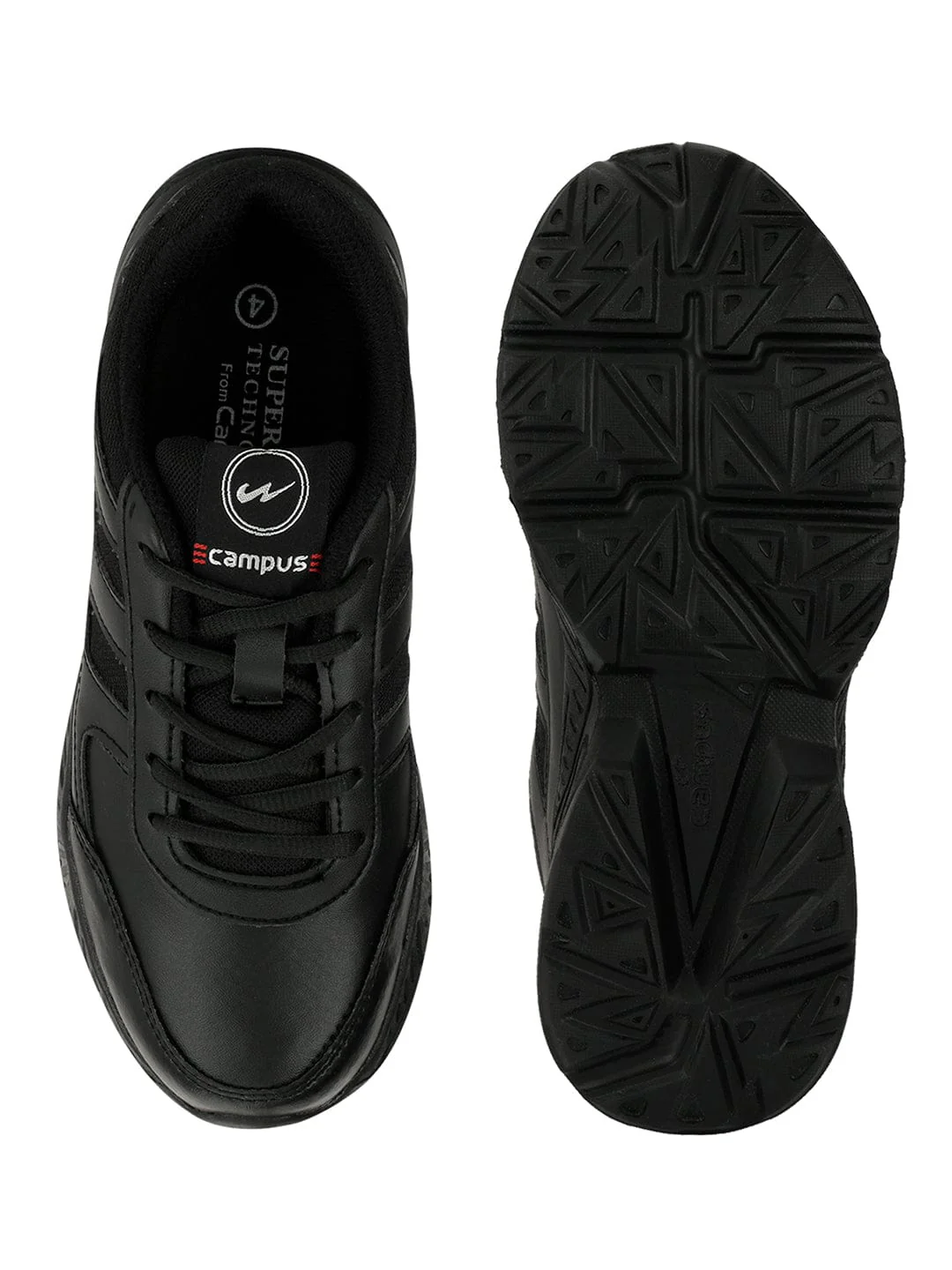 BINGO-151S Black Child School Shoes - Image 4
