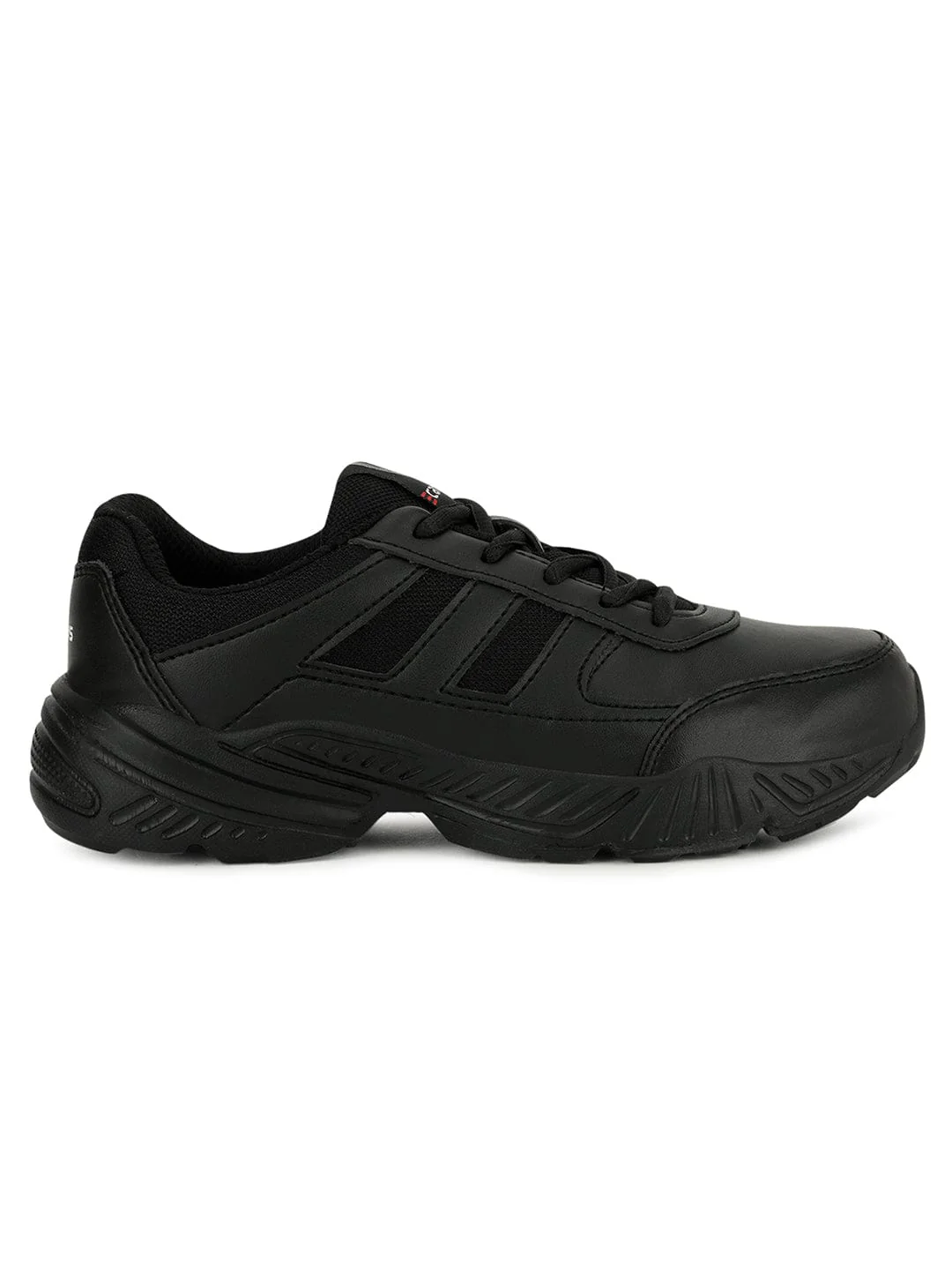 BINGO-151S Black Kid's School Shoes