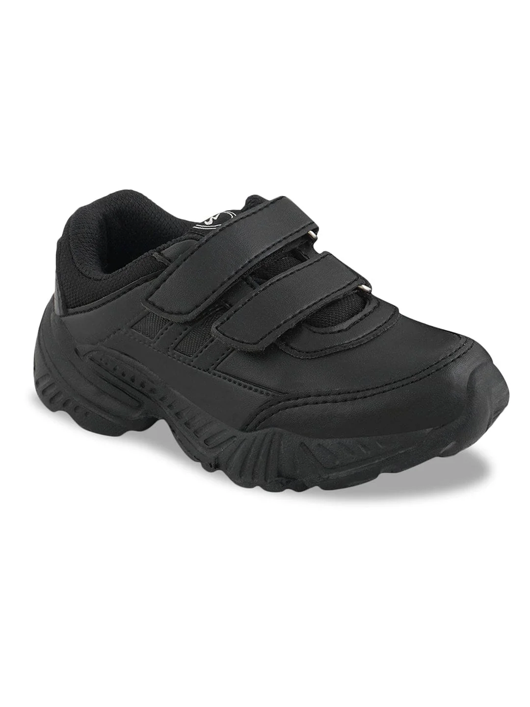 BINGO-151VA Black Child School Shoes - Image 2