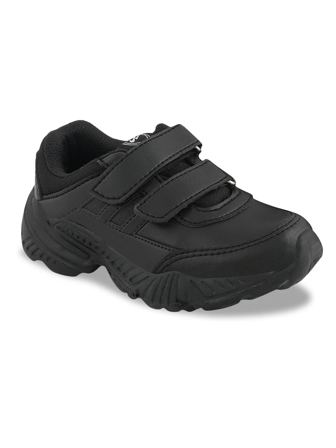 BINGO-151VA Black Kid's School Shoes - Image 2