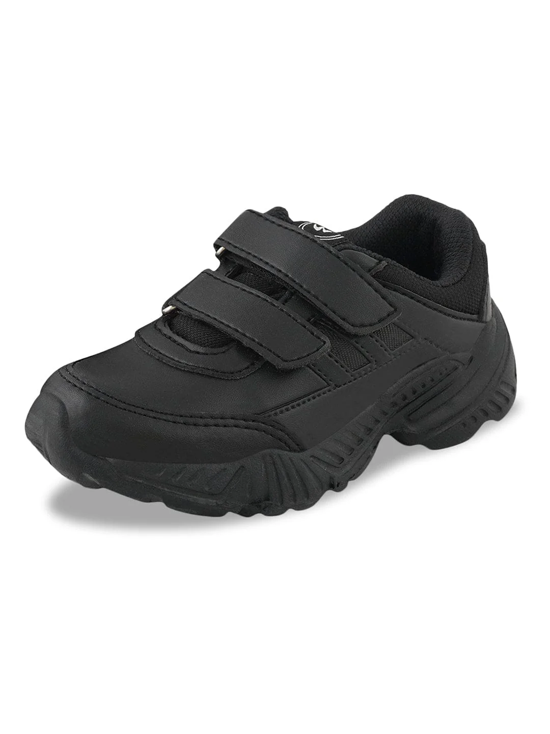 BINGO-151VA Black Kid's School Shoes - Image 3
