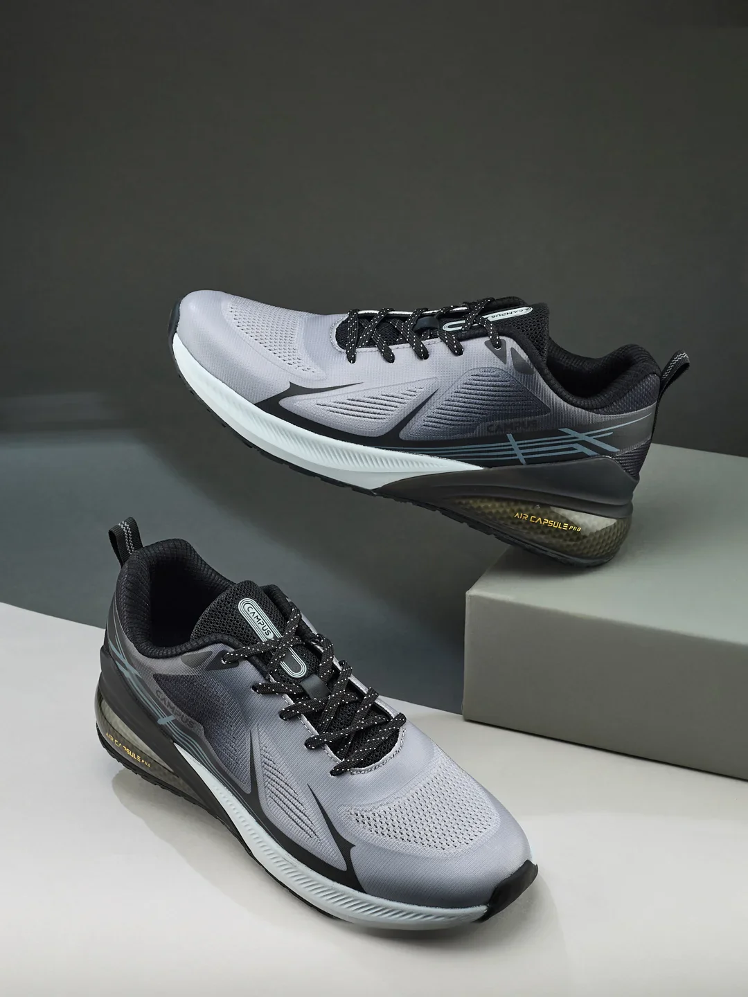 BLARE Grey Men's Running Shoes - Image 7