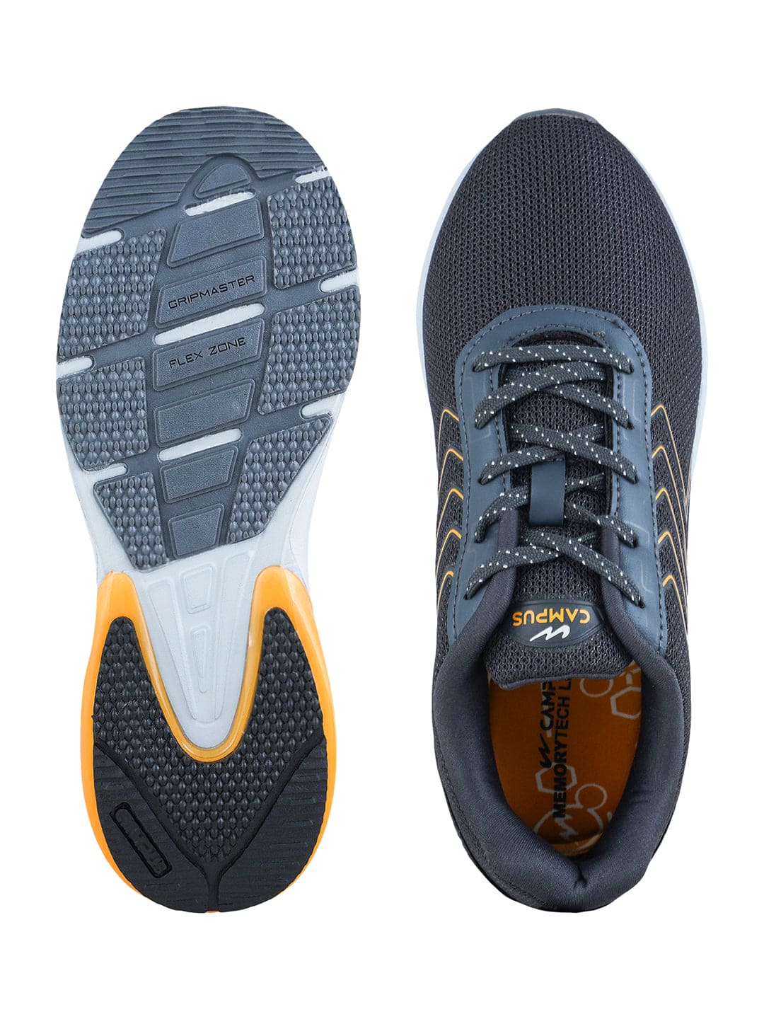 BRACE Grey Men's Sports Shoes - Image 5