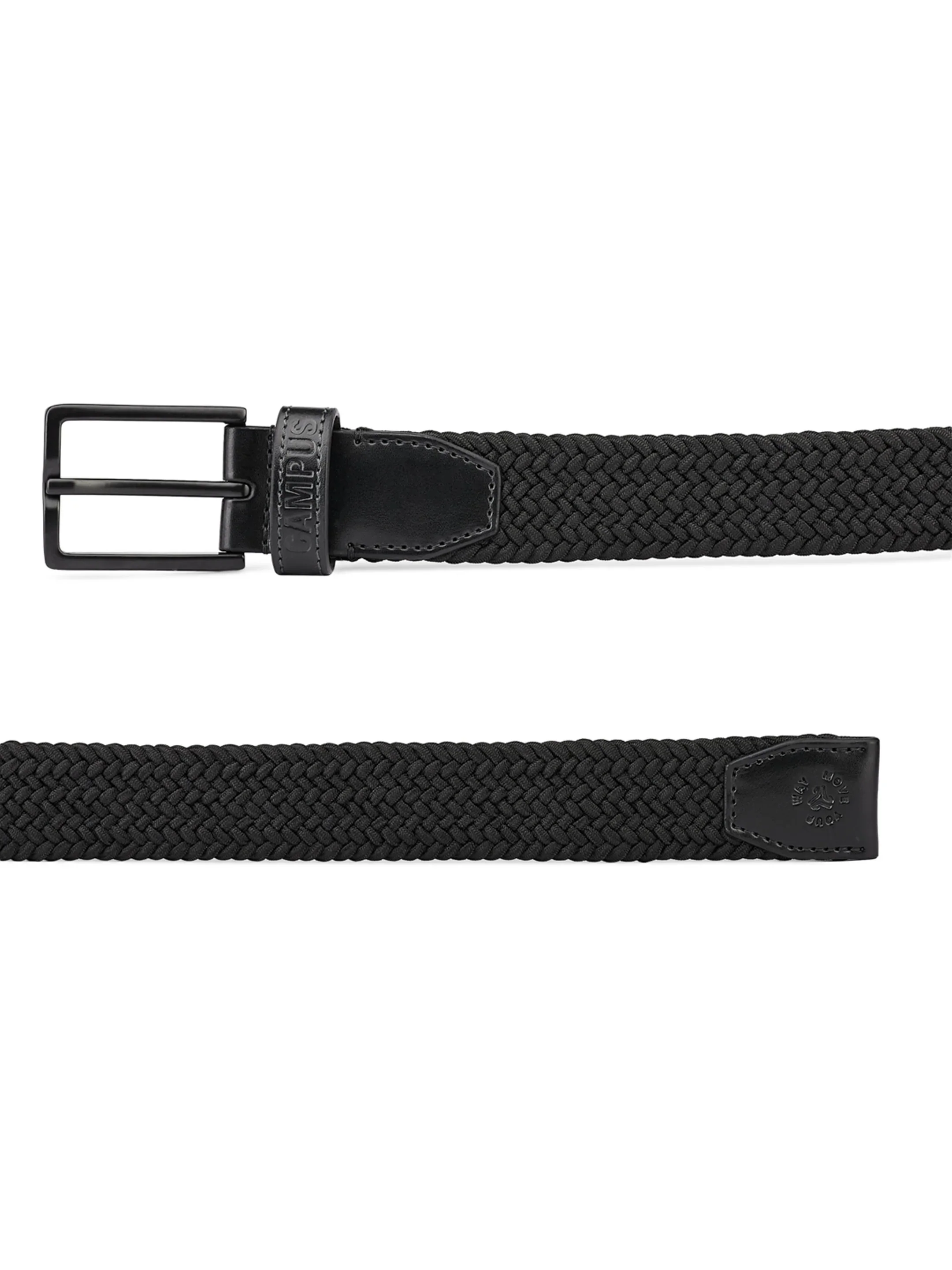 Braided  Black Unisex Belt - Image 5