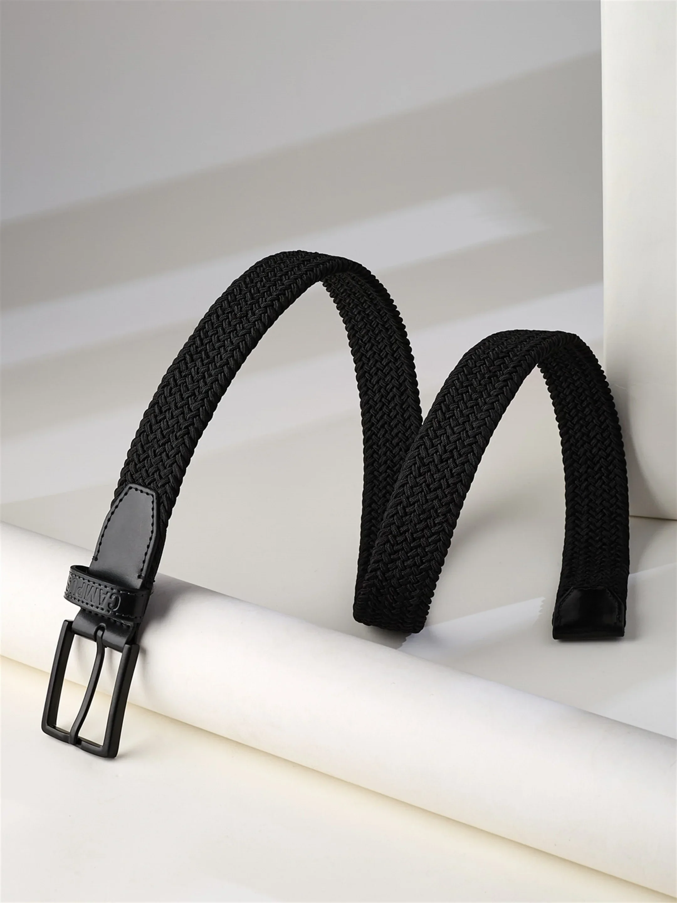 Braided Black Unisex Belt - Image 2
