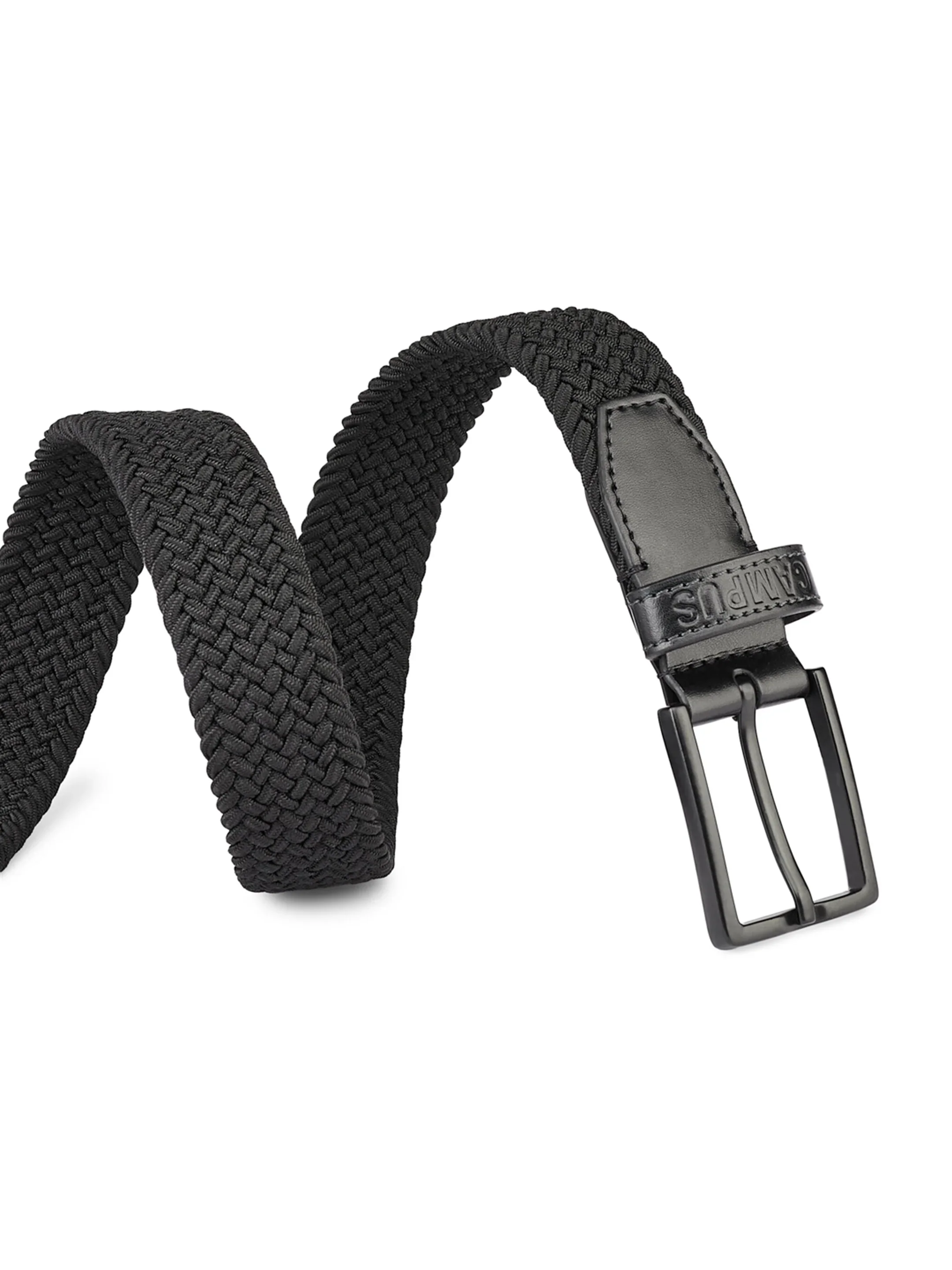 Braided Black Unisex Belt - Image 3