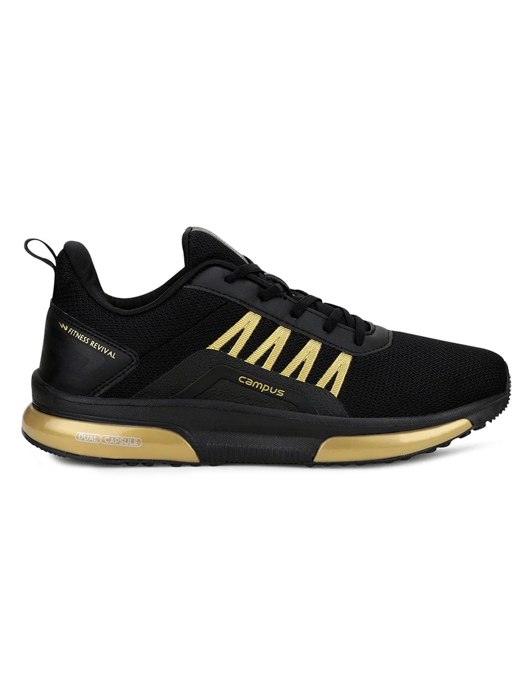 BRAZIL PRO Black Men's Running Shoes