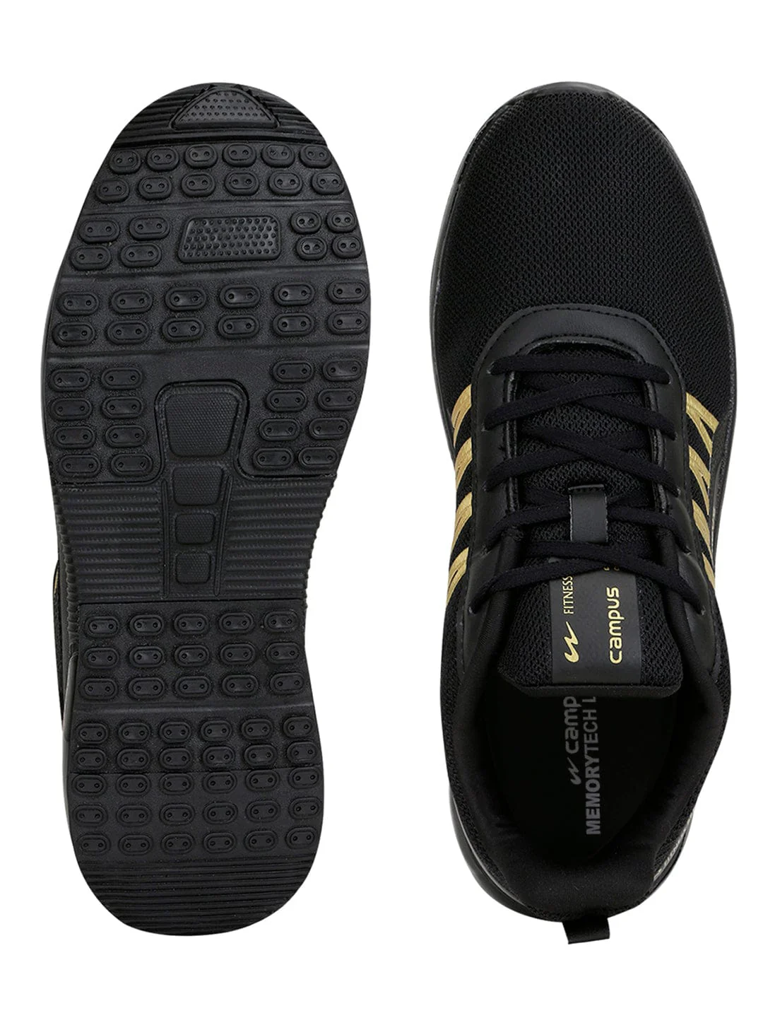 BRAZIL PRO Black Men's Running Shoes - Image 4