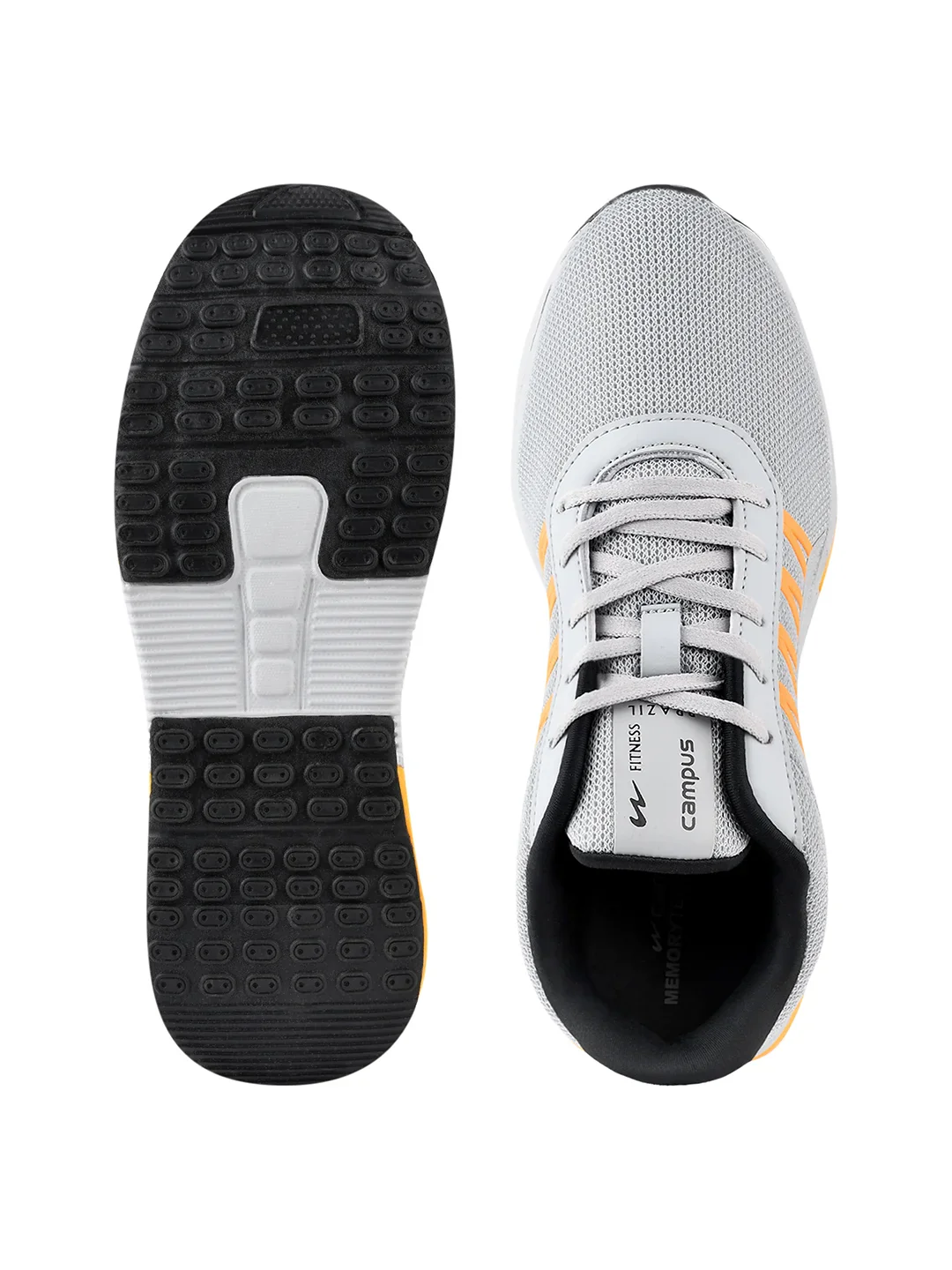 BRAZIL PRO Grey Men's Running Shoes - Image 4