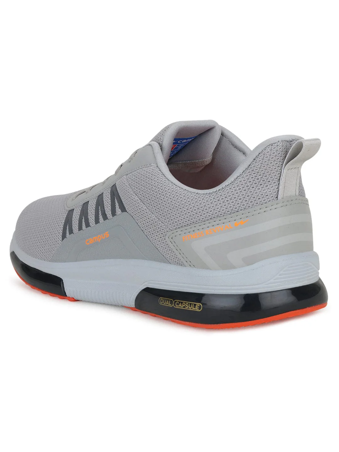 BRAZIL PRO Grey Men's Running Shoes - Image 2