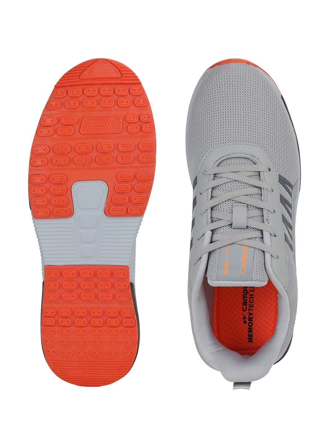 BRAZIL PRO Grey Men's Running Shoes - Image 4
