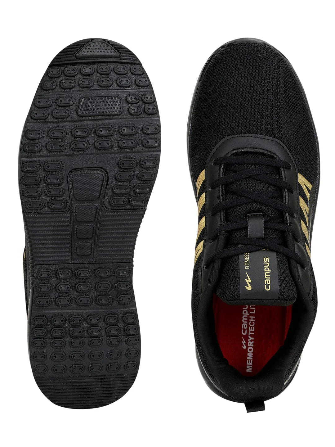 BRAZIL PRO Black Men's Running Shoes - Image 4