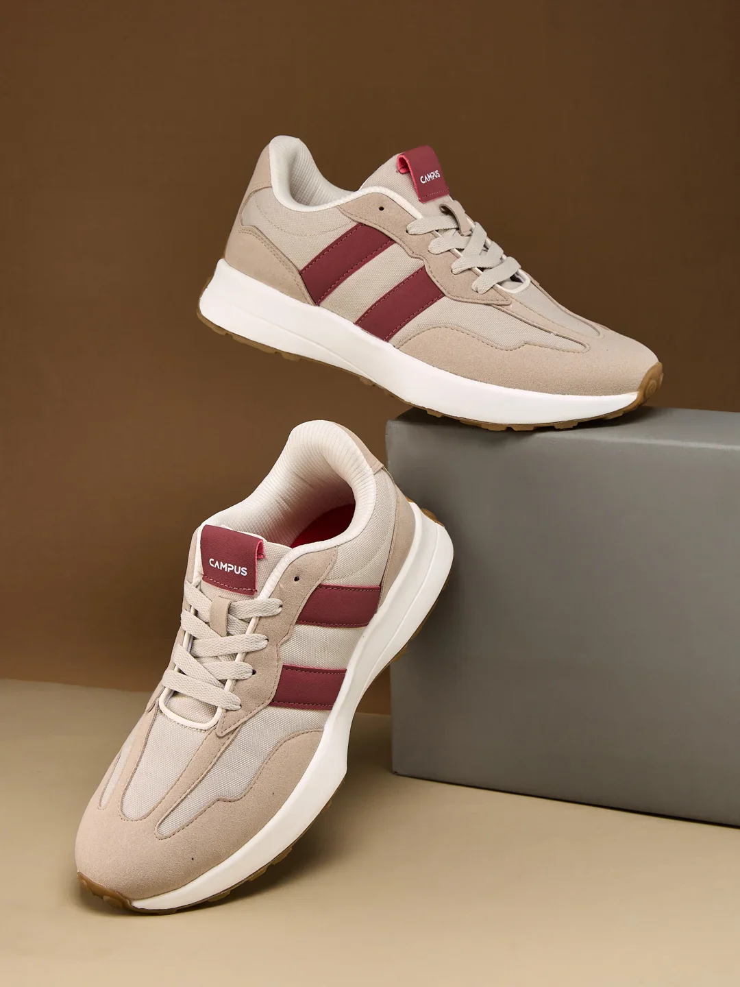 BRISK Beige Men's Sneakers