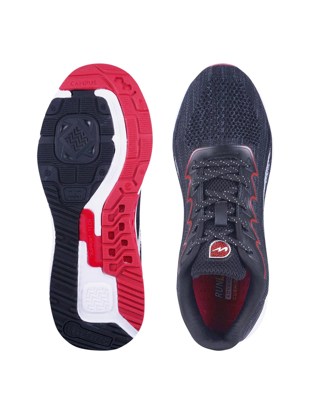 CAMP ALFRED Black Men's Running Shoes - Image 4