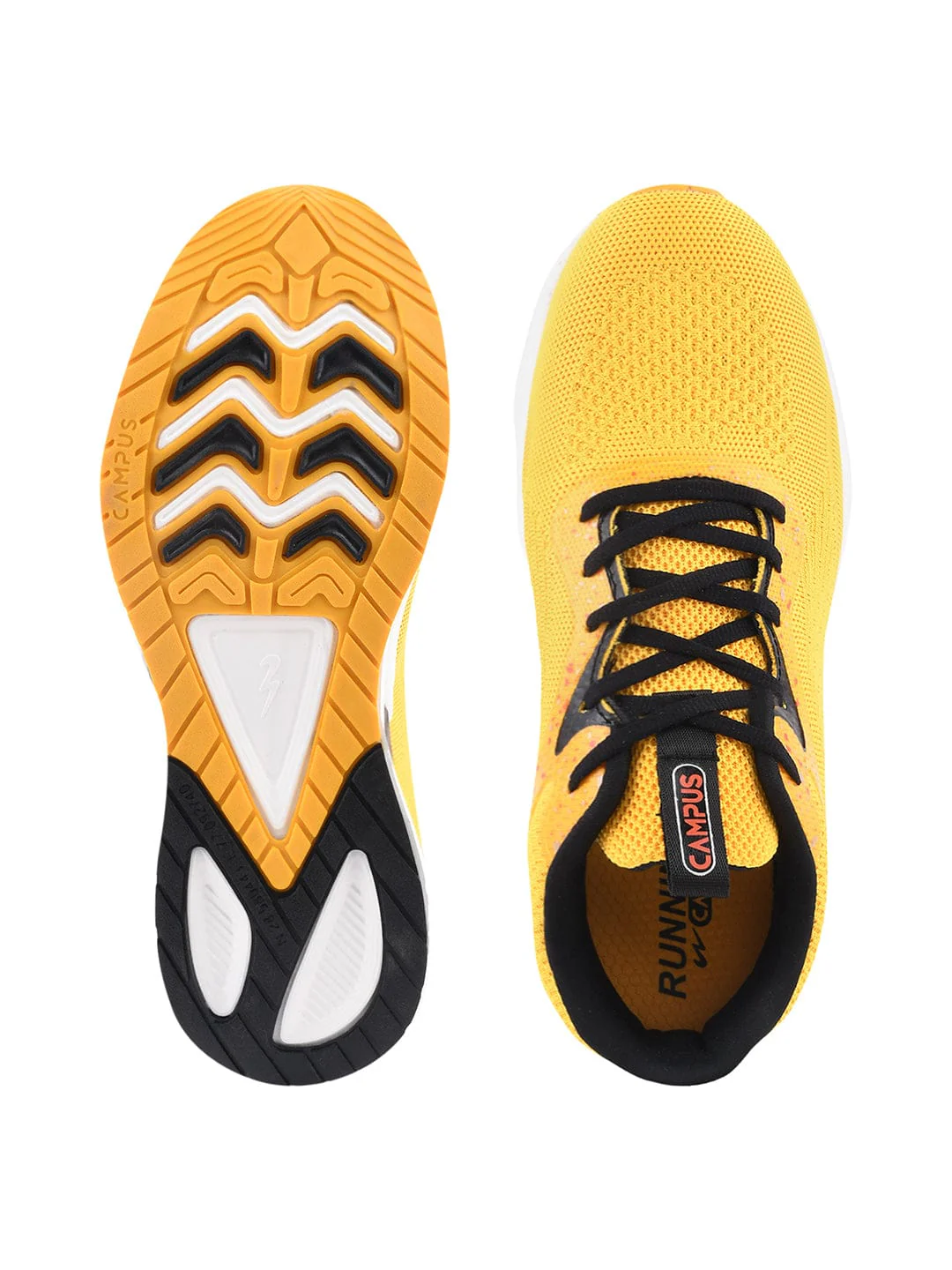 CAMP BONZAI Yellow Men's Running Shoes - Image 4