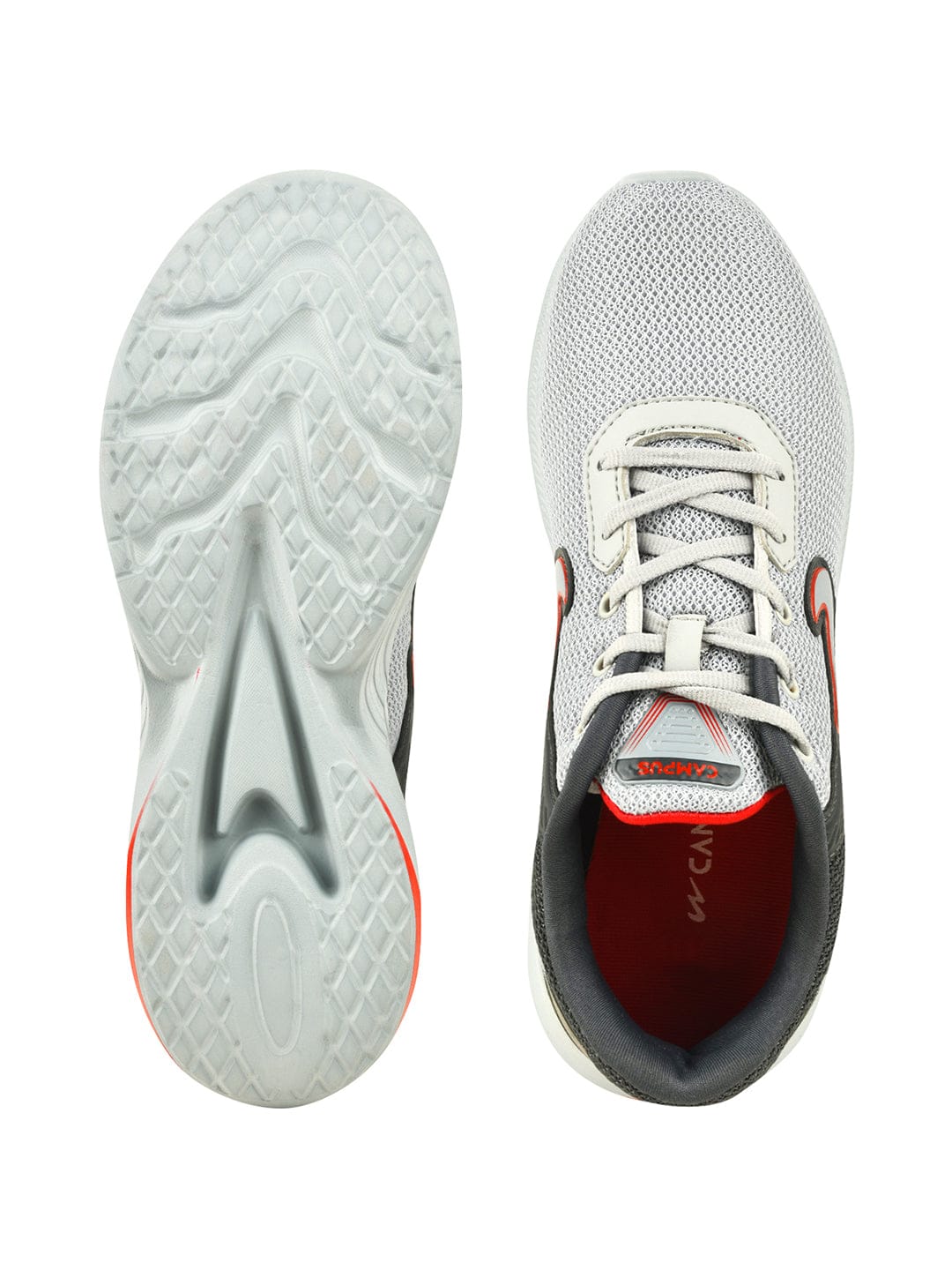 CAMP BOOSTER Grey Men's Running Shoes - Image 4