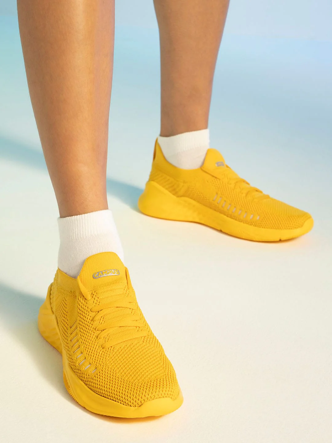 CAMP-FLEEK Yellow Women's Running Shoes - Image 5