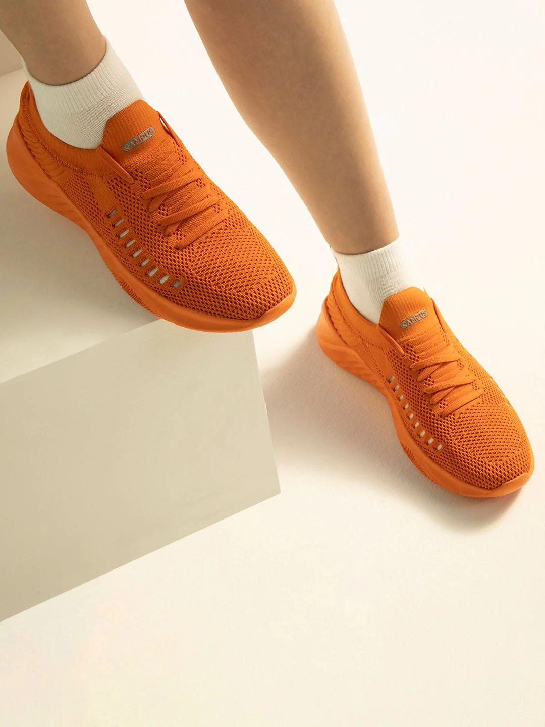 CAMP-FLEEK Orange Women's Running Shoes - Image 3
