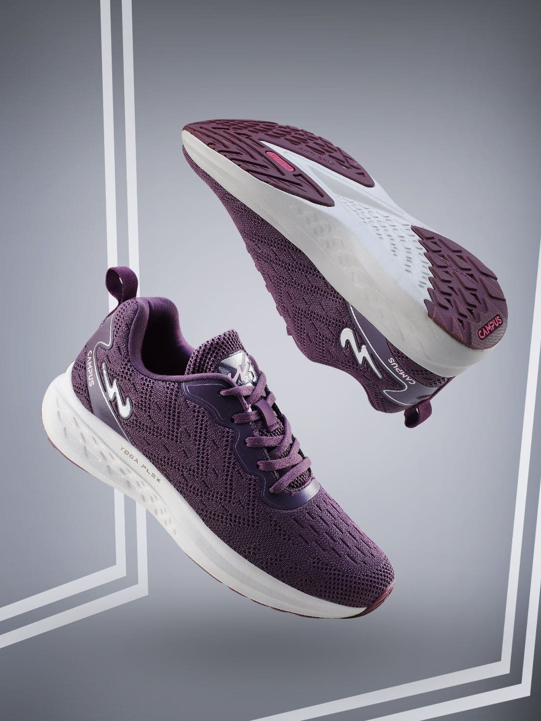 CAMP GABBIE Purple Women's Running Shoes - Image 5