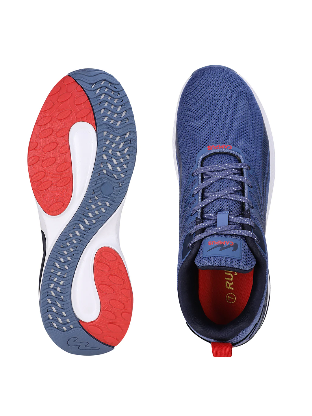 CAMP-GLOVE Blue Men's Running Shoes - Image 5