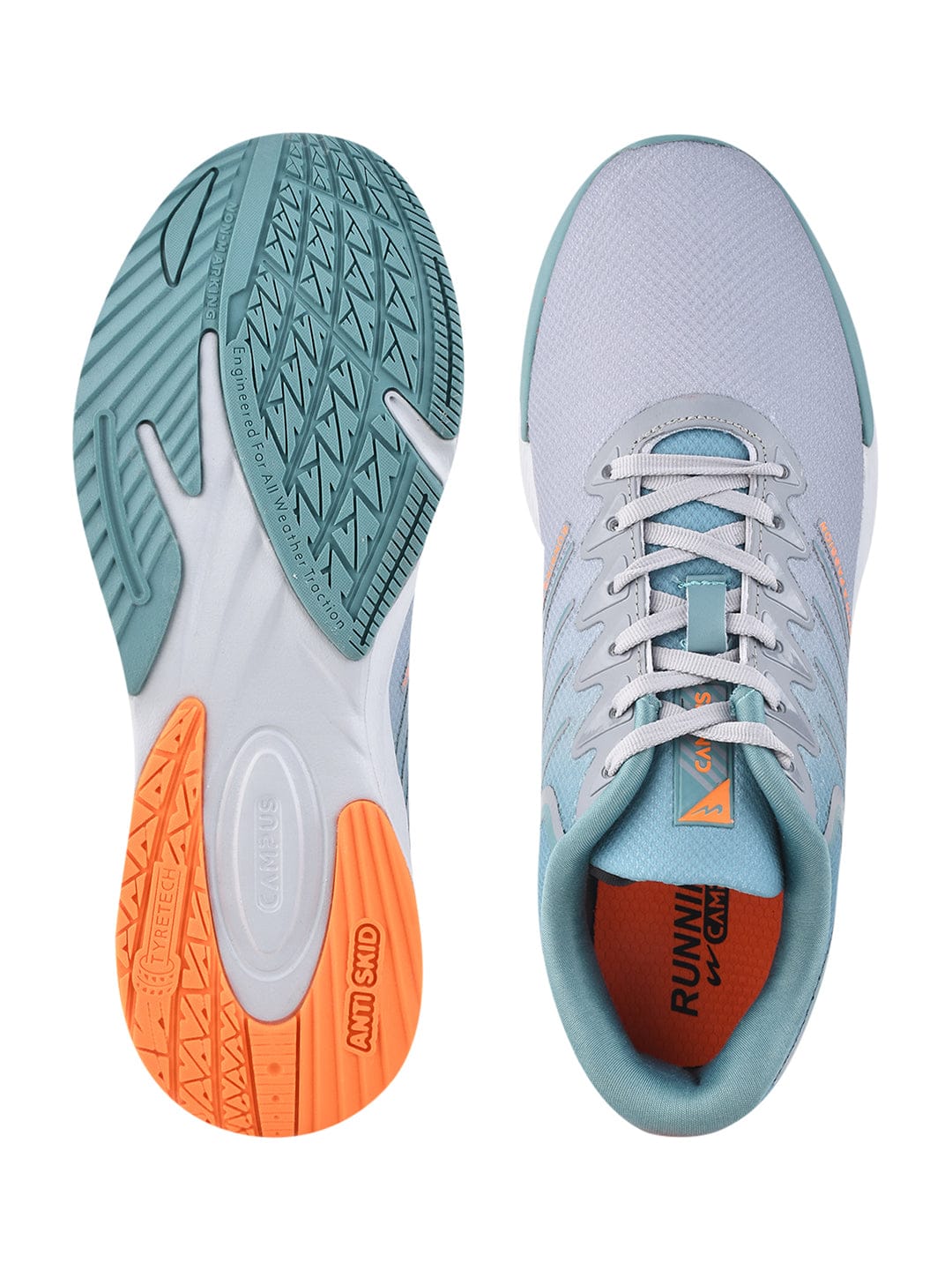 CAMP-GRAIN Grey Men's Running Shoes - Image 5